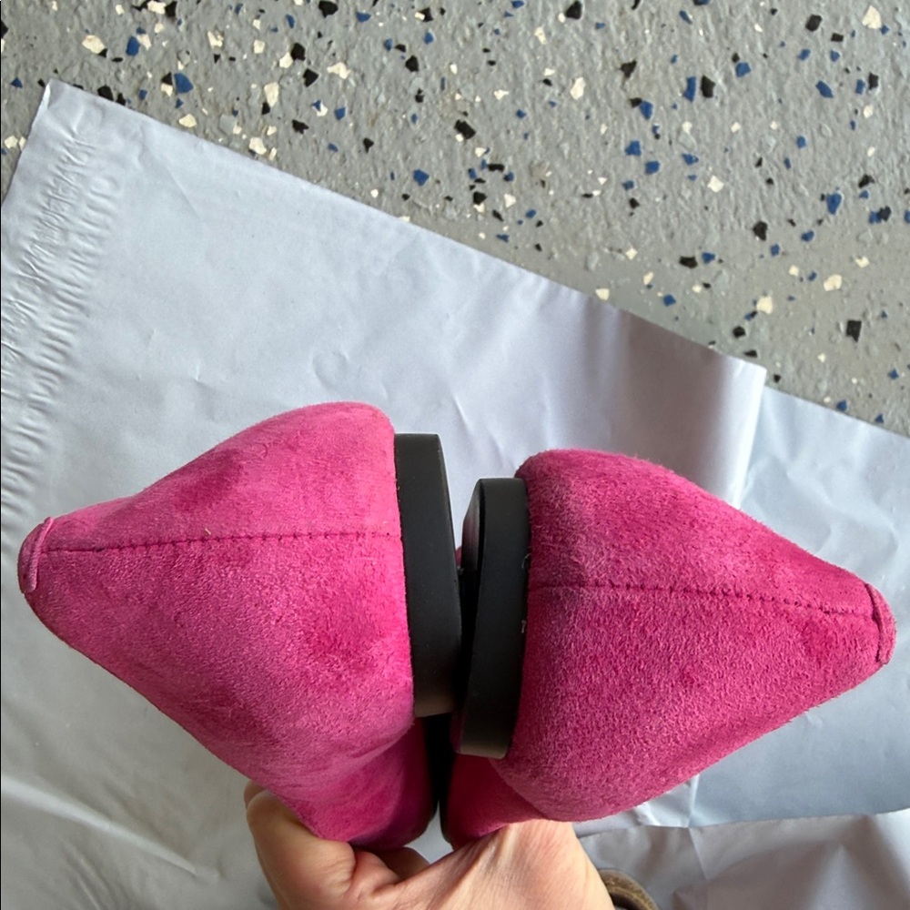 Kate Spade “yes please” Pink gold Ballet Flats size 8.5 women’s - Picture 9 of 14